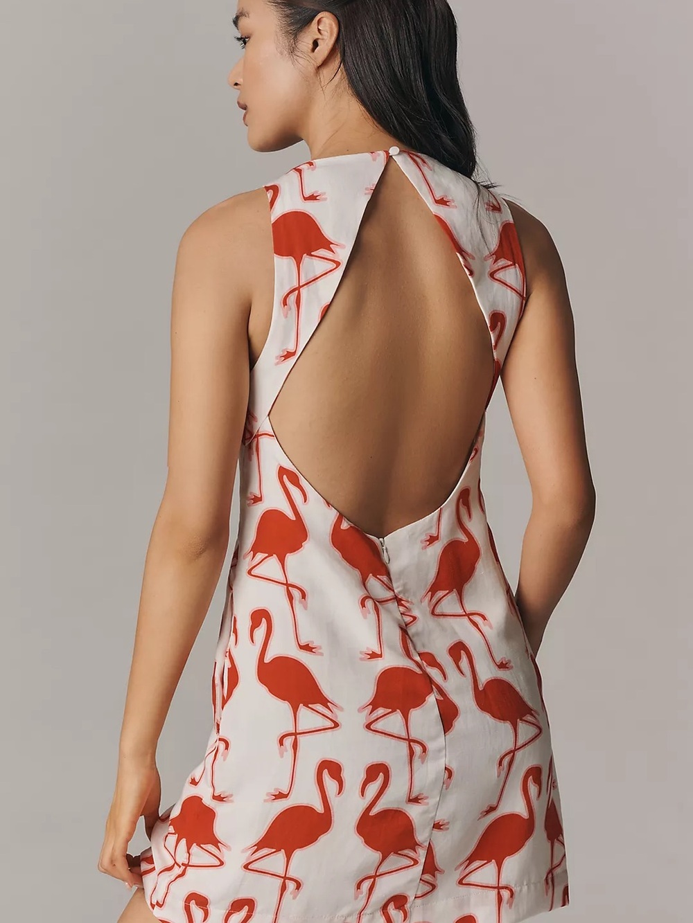 Maeve Sleeveless Linen Blend Printed Shift Mini Dress- NWT Size L - Picture 3 of 6